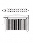 Фильтр воздушный SCT ( VIC A-197, OEM TO...