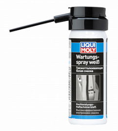 LIQUI MOLY Wartungs-Spray weiss/Грязеотталкивающая белая смазка 0,05л